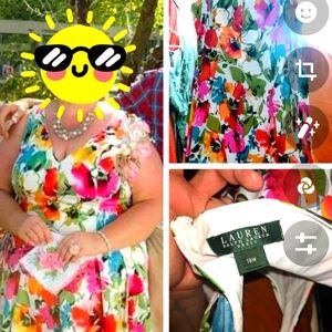 Ralph lauren floral print sundress